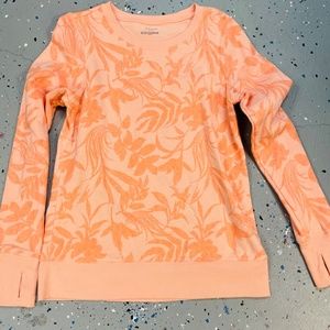 Orange Sweater with the thumb holes